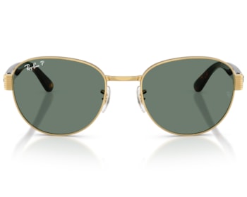 Óculos de Sol Ray Ban Chromance Dourado Polarizado RB3766CH 001O9-56