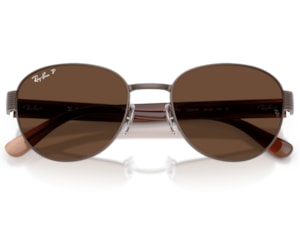 Óculos de Sol Ray Ban Chromance Marrom Polarizado RB3766CH 9259AN-56