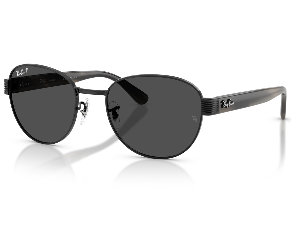 Óculos de Sol Ray Ban Chromance Preto Polarizado RB3766CH 002K8-56