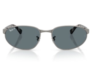 Óculos de Sol Ray Ban Chumbo Azul Polarizado RB3777 0043R-56