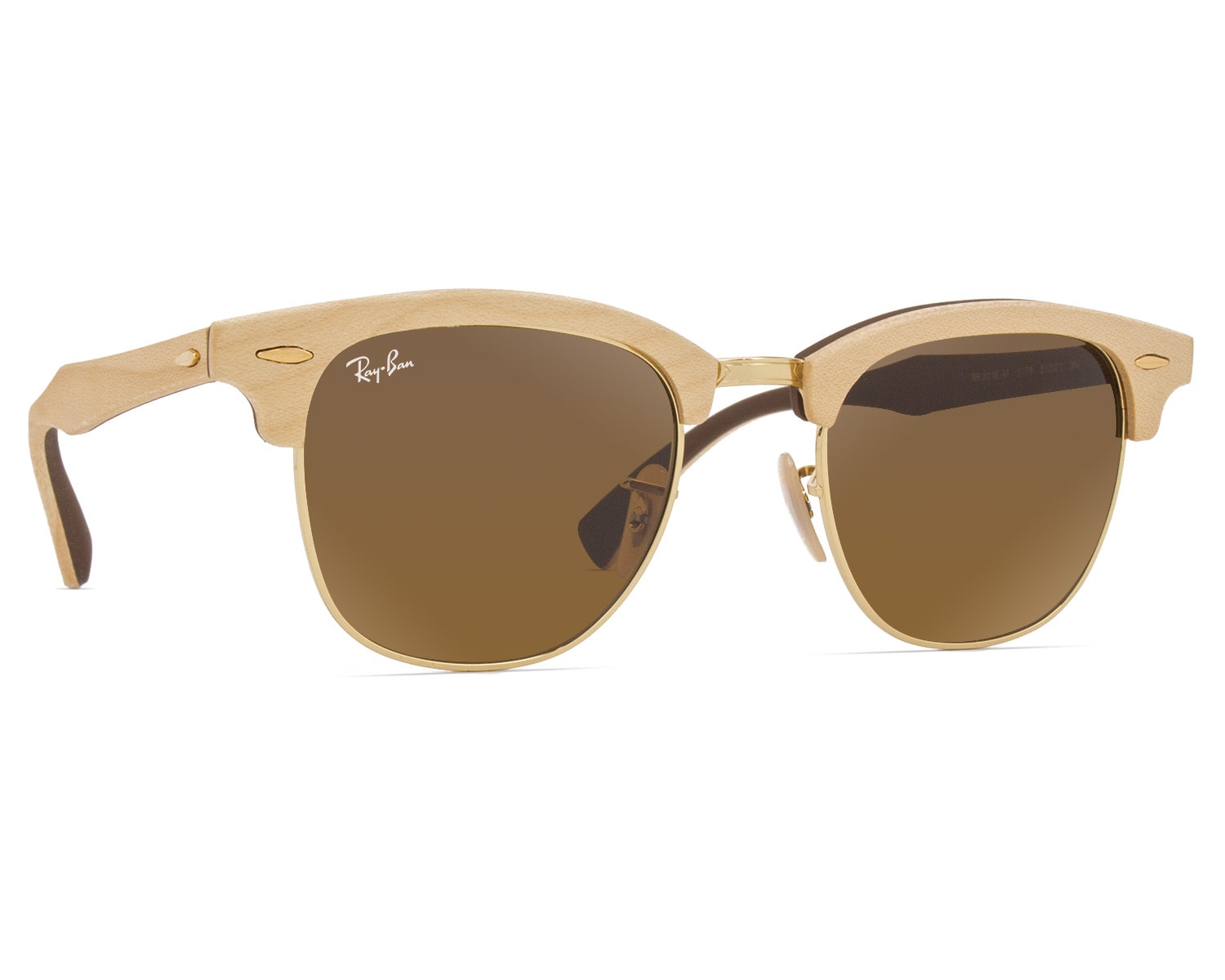 Óculos De Sol Ray Ban Clubmaster Wood Rb3016m 1179 51 Officina 7 4861