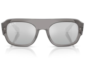 Óculos de Sol Ray Ban Core Cinza Translúcido Polarizado RB2218 668482-55
