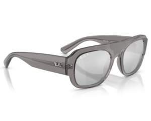 Óculos de Sol Ray Ban Core Cinza Translúcido Polarizado RB2218 668482-55