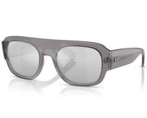 Óculos de Sol Ray Ban Core Cinza Translúcido Polarizado RB2218 668482-55