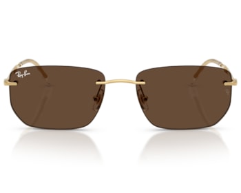 Óculos de Sol Ray Ban Essentials Dourado Marrom RB3768 00173-56