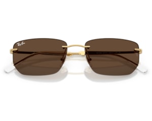 Óculos de Sol Ray Ban Essentials Dourado Marrom RB3768 00173-56