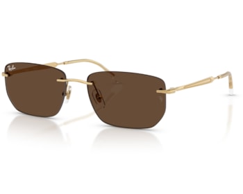 Óculos de Sol Ray Ban Essentials Dourado Marrom RB3768 00173-56