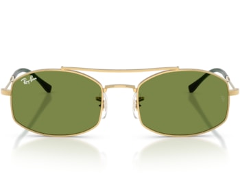 Óculos de Sol Ray Ban Evolution Dourado Verde RB3719 0014E-54