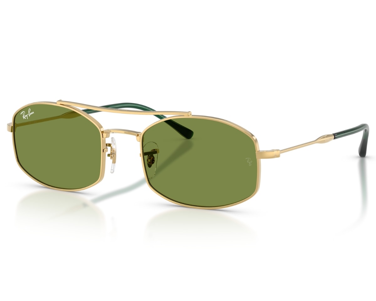 Óculos de Sol Ray Ban Evolution Dourado Verde RB3719 0014E-54
