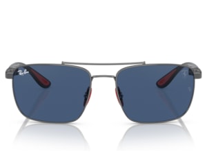 Óculos de Sol Ray Ban Ferrari Gunmetal Dark Blue RB3715M F08580 58