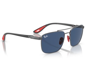 Óculos de Sol Ray Ban Ferrari Gunmetal Dark Blue RB3715M F08580 58