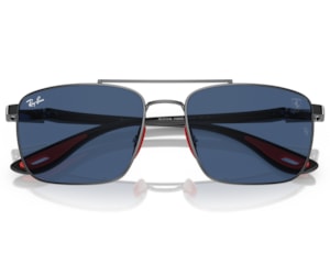 Óculos de Sol Ray Ban Ferrari Gunmetal Dark Blue RB3715M F08580 58