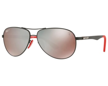 Óculos de Sol Ray Ban Ferrari Polarizado Fibra de Carbono RB8313M F002H2-61