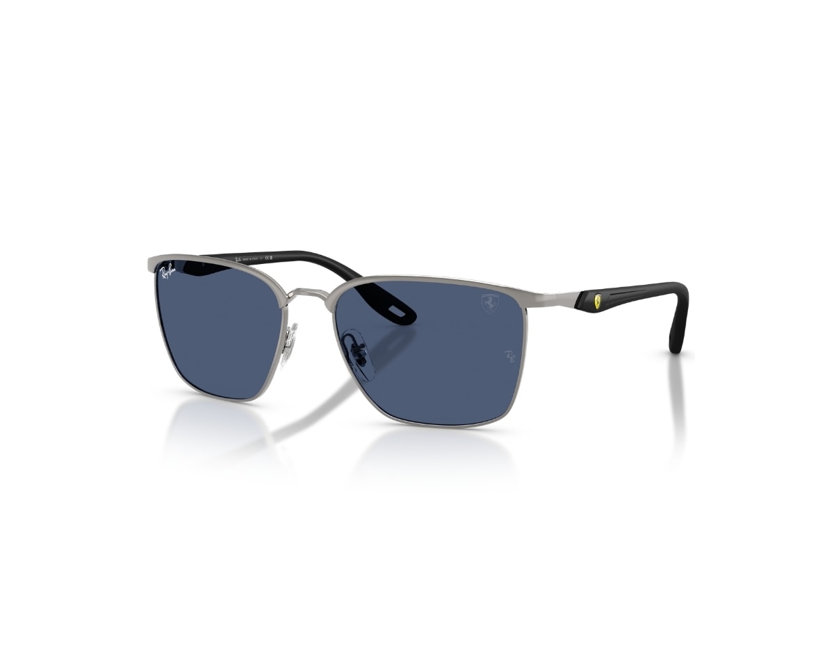 Óculos de Sol Ray Ban Ferrari Prata Azul RB3673M F12480-56