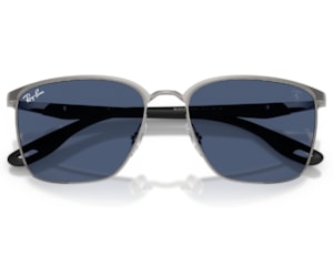 Óculos de Sol Ray Ban Ferrari Prata Azul RB3673M F12480-56