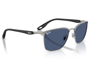 Óculos de Sol Ray Ban Ferrari Prata Azul RB3673M F12480-56