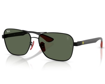 Óculos de Sol Ray Ban Ferrari Preto Fosco RB8336M F00271-58