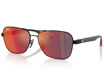 Óculos de Sol Ray Ban Ferrari Preto Fosco RB8336M F1186P-58