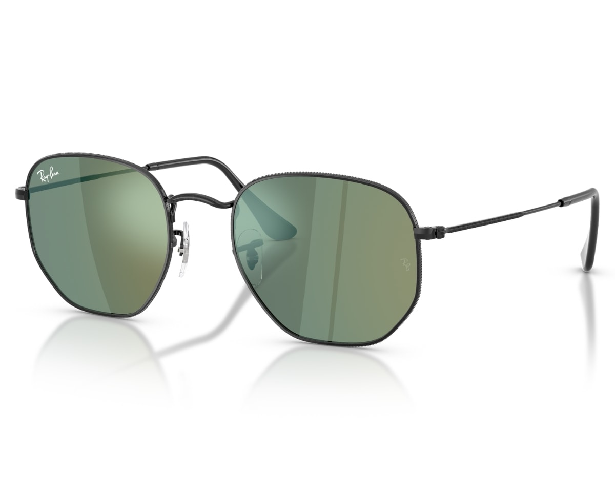 Óculos de Sol Ray Ban Hexagonal Flat Preto RB3548N 00268-54