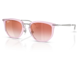Óculos de Sol Ray Ban Infantil Rosa Translúcido RJ9085S 7221V0-46