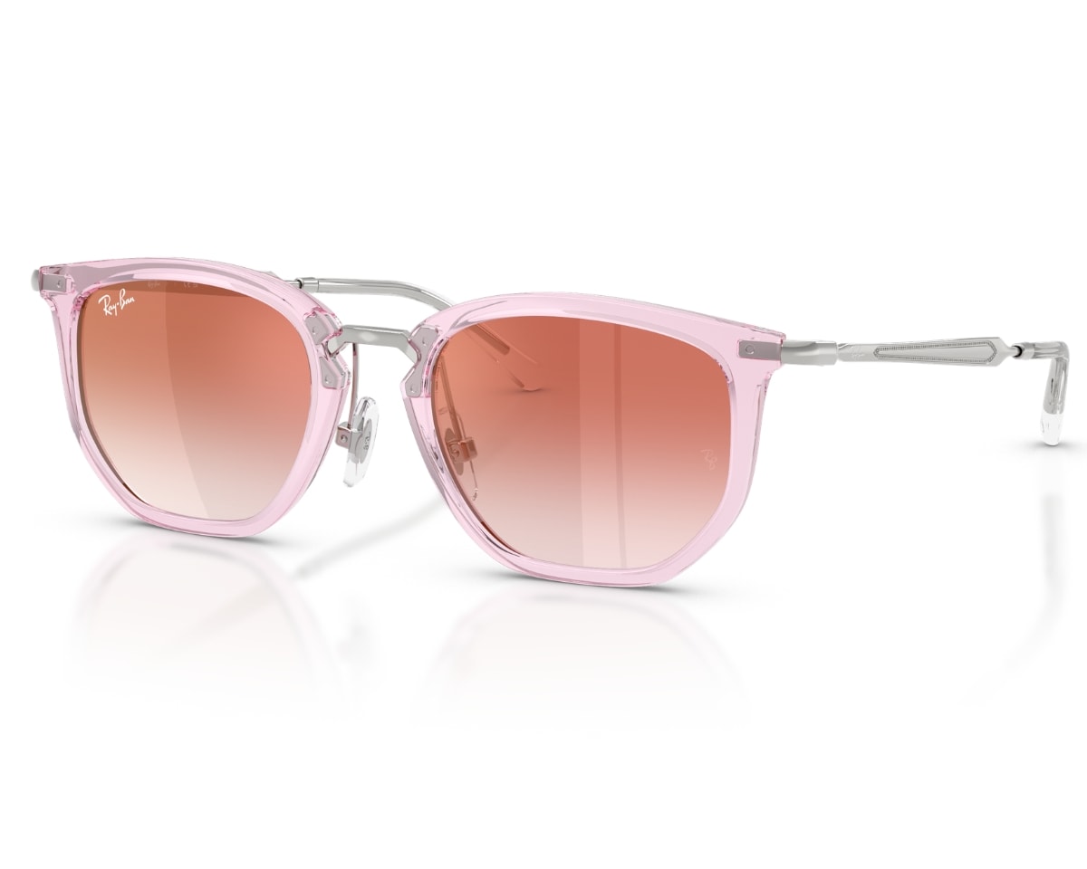 Óculos de Sol Ray Ban Infantil Rosa Translúcido RJ9085S 7221V0-46 ...
