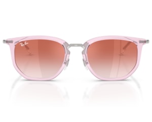 Óculos de Sol Ray Ban Infantil Rosa Translúcido RJ9085S 7221V0-46