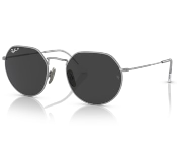 Óculos de Sol Ray Ban Jack Titanium Silver Polarizado RB8165 920948 53