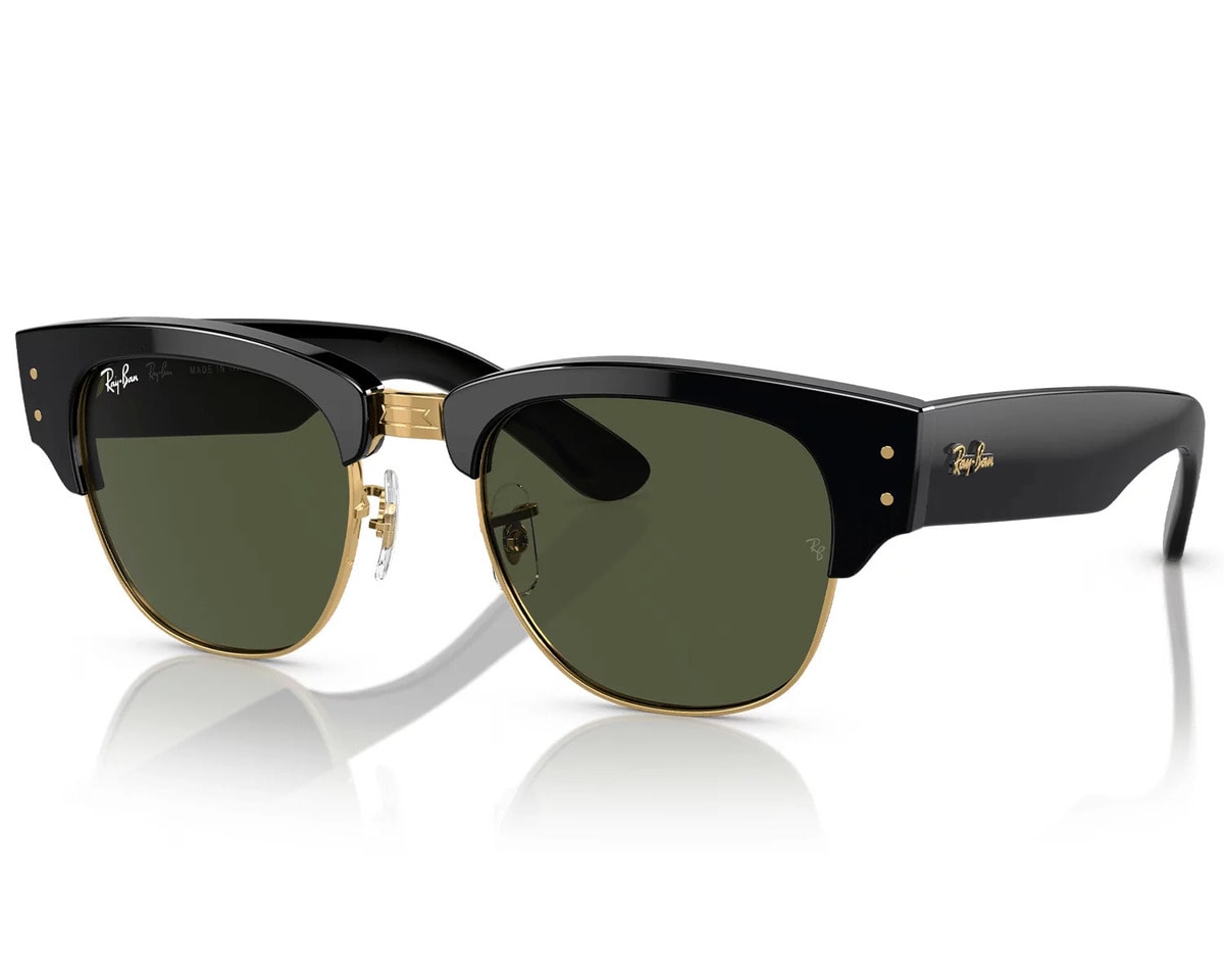 Black and gold sales clubmaster eyeglasses