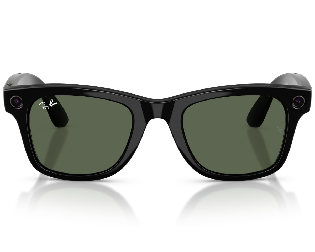 Óculos de Sol Ray Ban Meta Wearable Wayfarer G15 Green RW4012 601