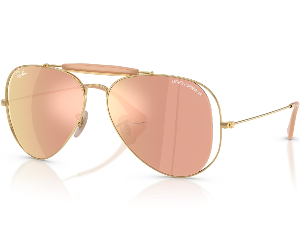 Óculos de Sol Ray Ban Outdoorsman By Dolce & Gabbana Dourado RB3029M 0017J-58