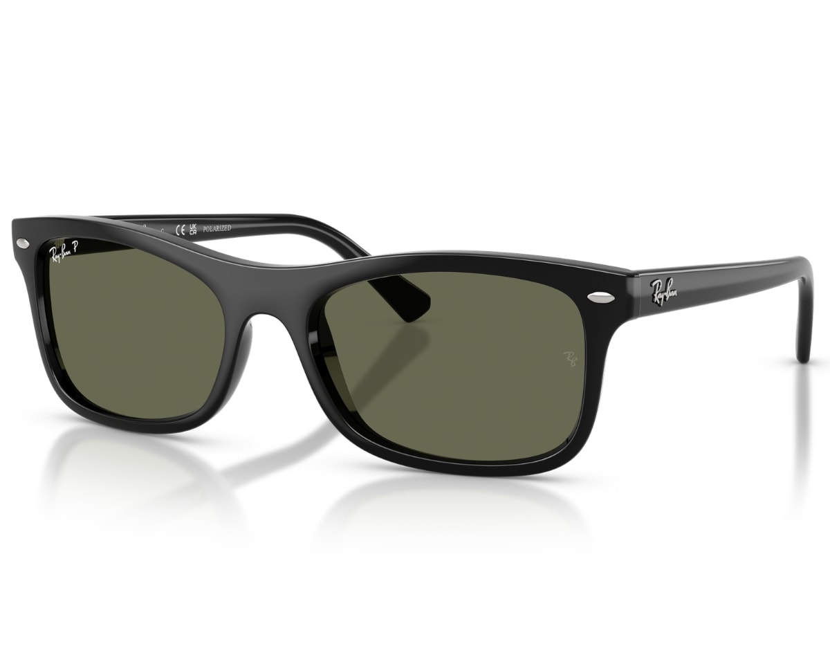 Óculos de Sol Ray Ban Preto Brilho Verde RB2226 90158-54