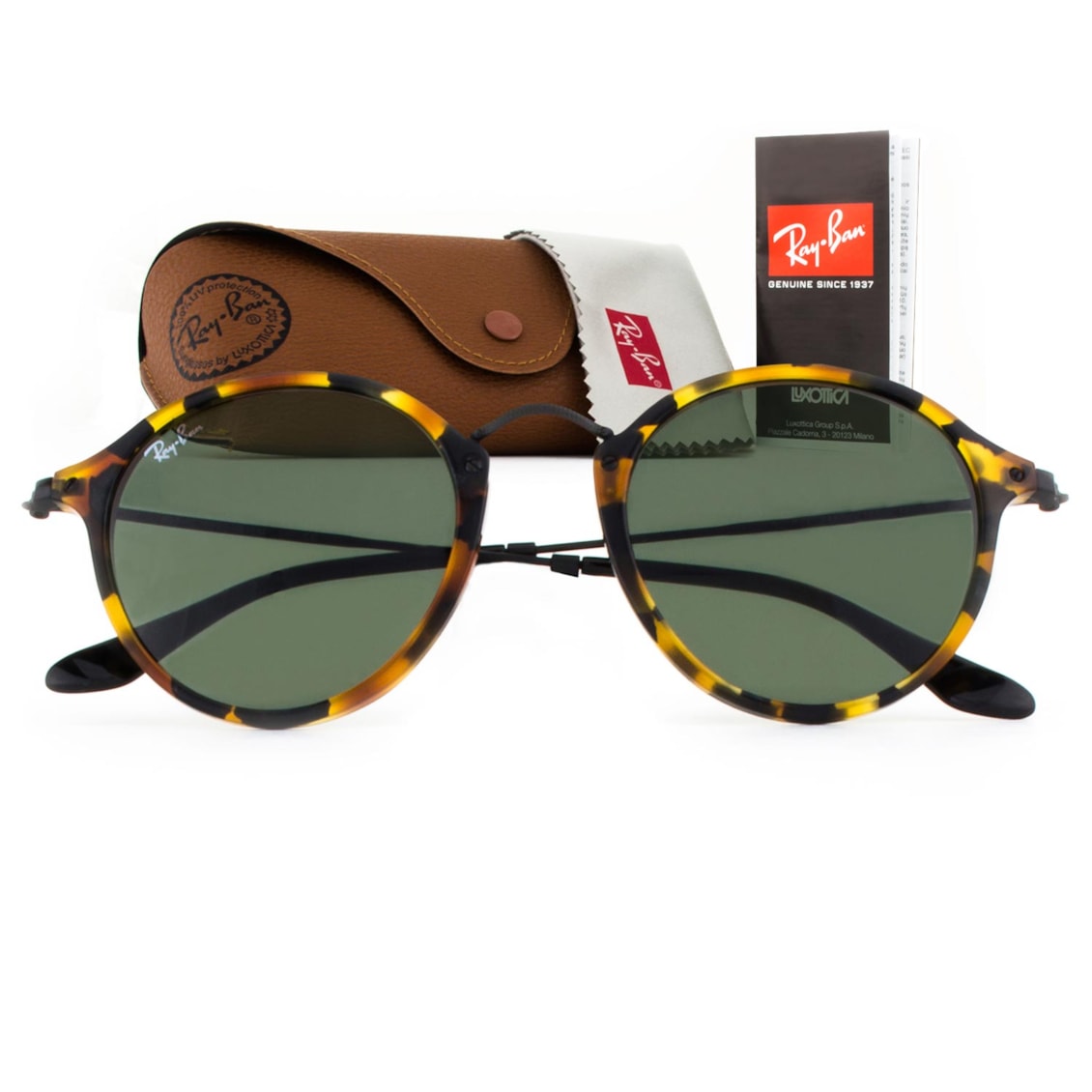  culos De Sol Ray Ban Round Fleck RB2447 1157 52 Officina 7