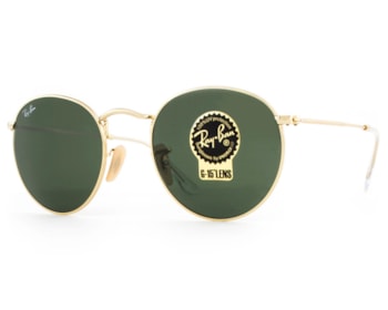 Óculos de Sol Ray Ban Round Metal RB3447L 001-50