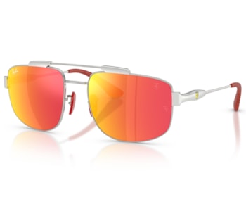 Óculos de Sol Ray Ban Scuderia Ferrari Prata RB3789M F0071D-58