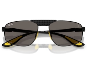 Óculos de Sol Ray Ban Scuderia Ferrari Preto Fosco RB3776M F128B1-58