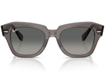 Óculos de Sol Ray Ban State Street Cinza Translúcido RB2186 136971-49