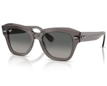 Óculos de Sol Ray Ban State Street Cinza Translúcido RB2186 136971-49