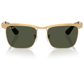 Óculos de Sol Ray Ban Wayfarer Deluxe Dourado RB3875 927633-56