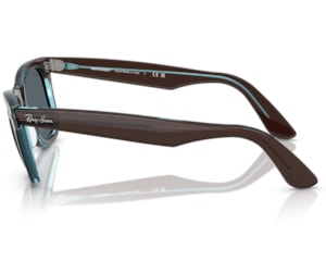 Óculos de Sol Ray Ban Wayfarer Marrom Translúcido RB2140 1446R5-50