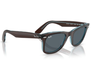 Óculos de Sol Ray Ban Wayfarer Marrom Translúcido RB2140 1446R5-50