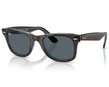 Óculos de Sol Ray Ban Wayfarer Marrom Translúcido RB2140 1446R5-50