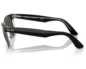 Óculos de Sol Ray Ban Wayfarer Preto Translúcido RB2140 129431-50