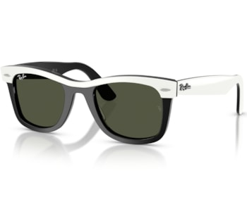Óculos de Sol Ray Ban Wayfarer Street Neat Branco Preto RB2240 144431-50