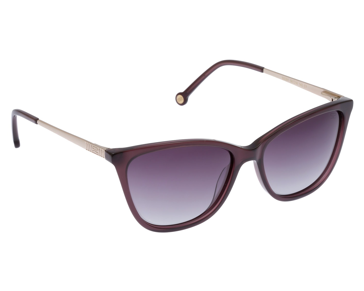 さおり Óculos de Sol Sabrina Sato SS647 Feminino Quadrado em Metal Preto