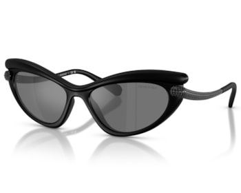 Óculos de Sol Swarovski Science Of Elegance Preto Fosco SK6038 10396G-56
