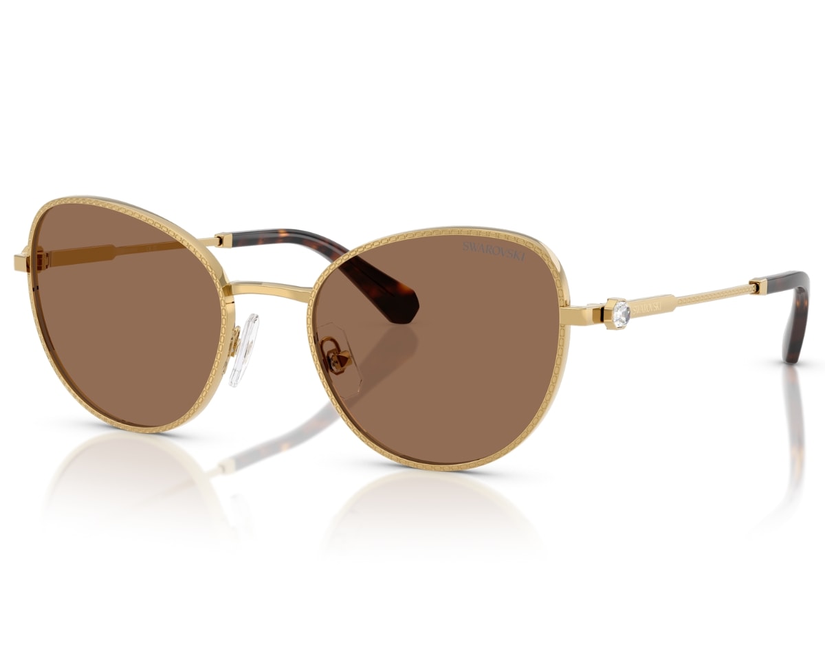 Óculos de Sol Swarovski Science Of Facets Dourado SK7032 400473-54