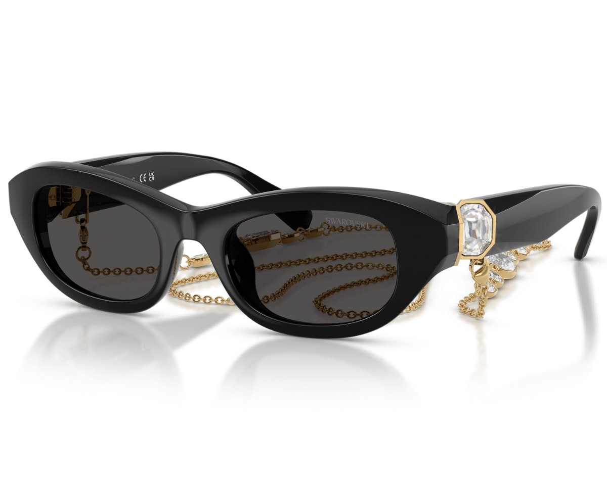 Óculos de Sol Swarovski Science Of Facets Preto SK6036U 107687-50