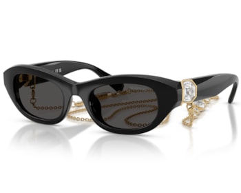 Óculos de Sol Swarovski Science Of Facets Preto SK6036U 107687-50