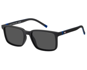 Óculos de Sol Tommy Hilfiger Clip On Preto Fosco Polarizado TH2377/C 003-54