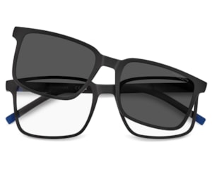 Óculos de Sol Tommy Hilfiger Clip On Preto Fosco Polarizado TH2377/C 003-54